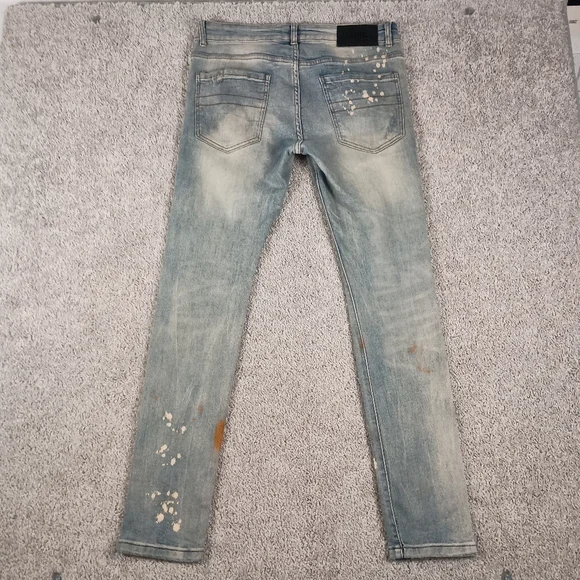 NEW WOT Tulones Currency Collection Men's Dust Wash Denim Jeans Size 34 NWOT - Picture 8 of 16